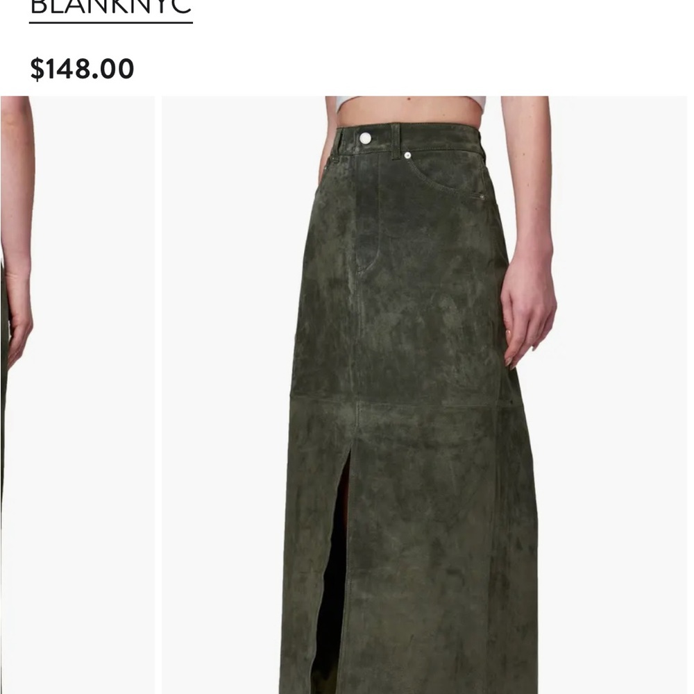 BLANKNYC Olive Green Maxi Skirt size 28